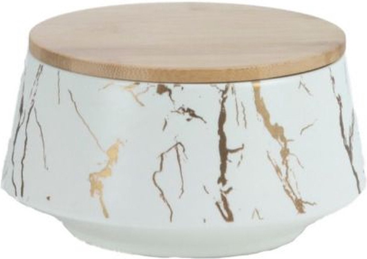 BRICARD VOORRAADKOM WIT 6 + BAMBOO DEKSEL