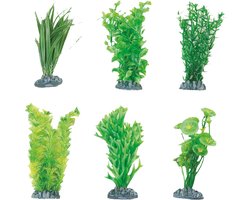 Flamingo - Aquarium plant plastic Fiji decoratie - Willekeurig - 11 x 4.5 x 11 cm