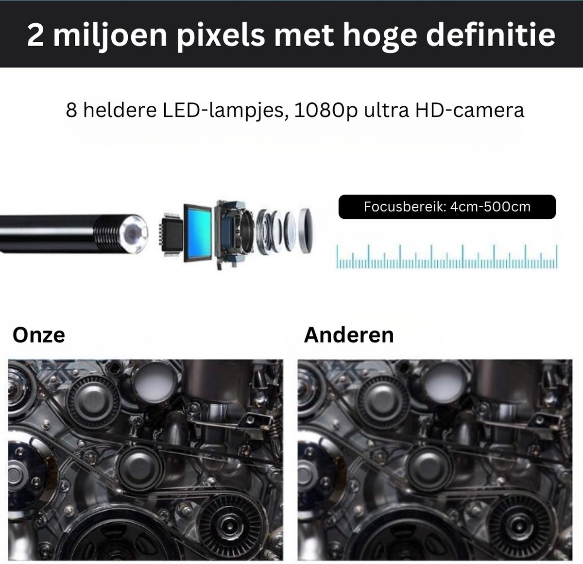 WiFi Endoscoop Camera voor iPhone/iPad/Android/PC