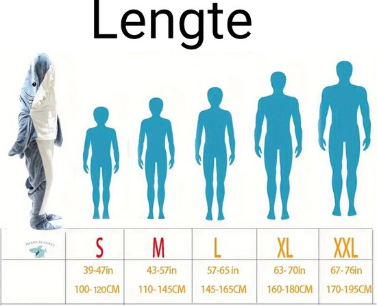 Xerolax Couverture à capuche avec manches - Blanket polaire - Femme - Homme - Enfants - Plaid - Couverture câline - Onesie - Extra douce et chaude - Requin - Taille L