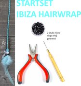 IBIZA Hairwraps - Startset - Alles in 1 - Lichtblauw - 3