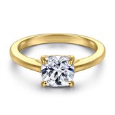 Elara - Bague solitaire moissanite Ring 18 carats - 0,6 carat