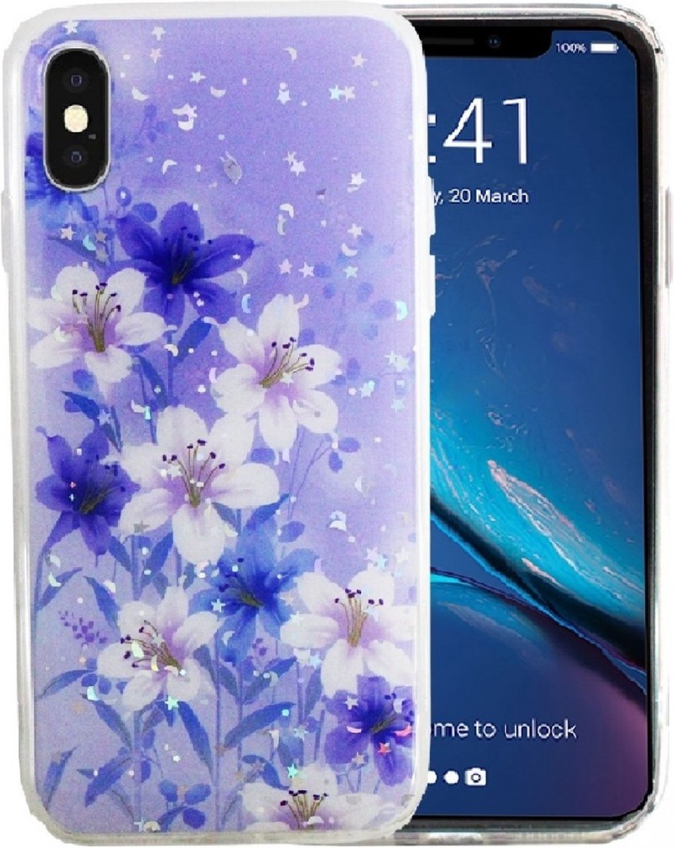Silicone/TPU back cover print Geschikt voor Apple iPhone xs max (5)