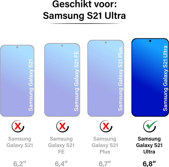 Book Case Samsung Galaxy S21 Ultra avec cordon - Porte-cartes - Cuir PU - Luxe - Samsung Galaxy S21 Ultra - Zwart