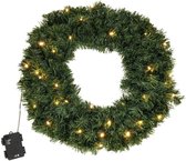 Couronne de Noël - 50 cm - avec éclairage LED