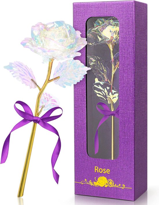 24K Gouden Kunstmatige Roos, Moederdag Cadeau voor Moeder Vrouwen Oma Vriendin Vrouw, Cadeau voor Verjaardag, Valentijnsdag, Kerstmis, Verjaardag