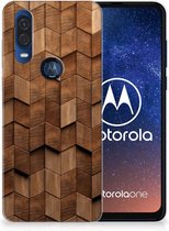 Coque Bumper adaptée aux cubes en bois Motorola One Vision