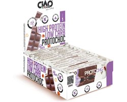 Ciao Carb | ProtoChoc | Voordeelpakket | 15 x 35 gram | Low carb snack | Eiwitrepen | Koolhydraatarme sportvoeding | Afslanken met Proteïne repen | Snel afvallen zonder hongergevoel!