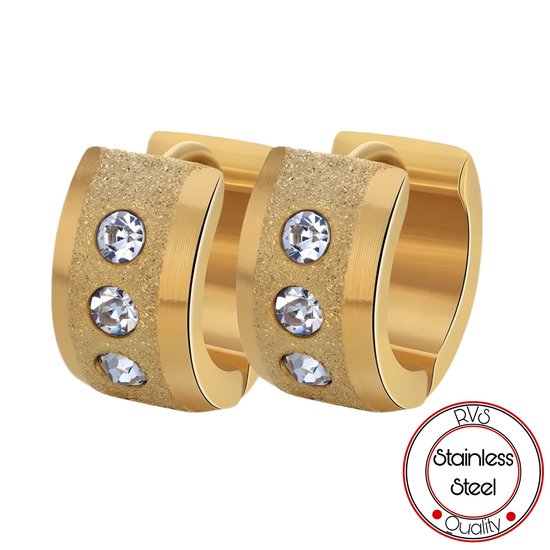 Guess stalen goldplated oorbellen AMORE | -NL Guess stalen goldplated oorbellen AMORE | -NL