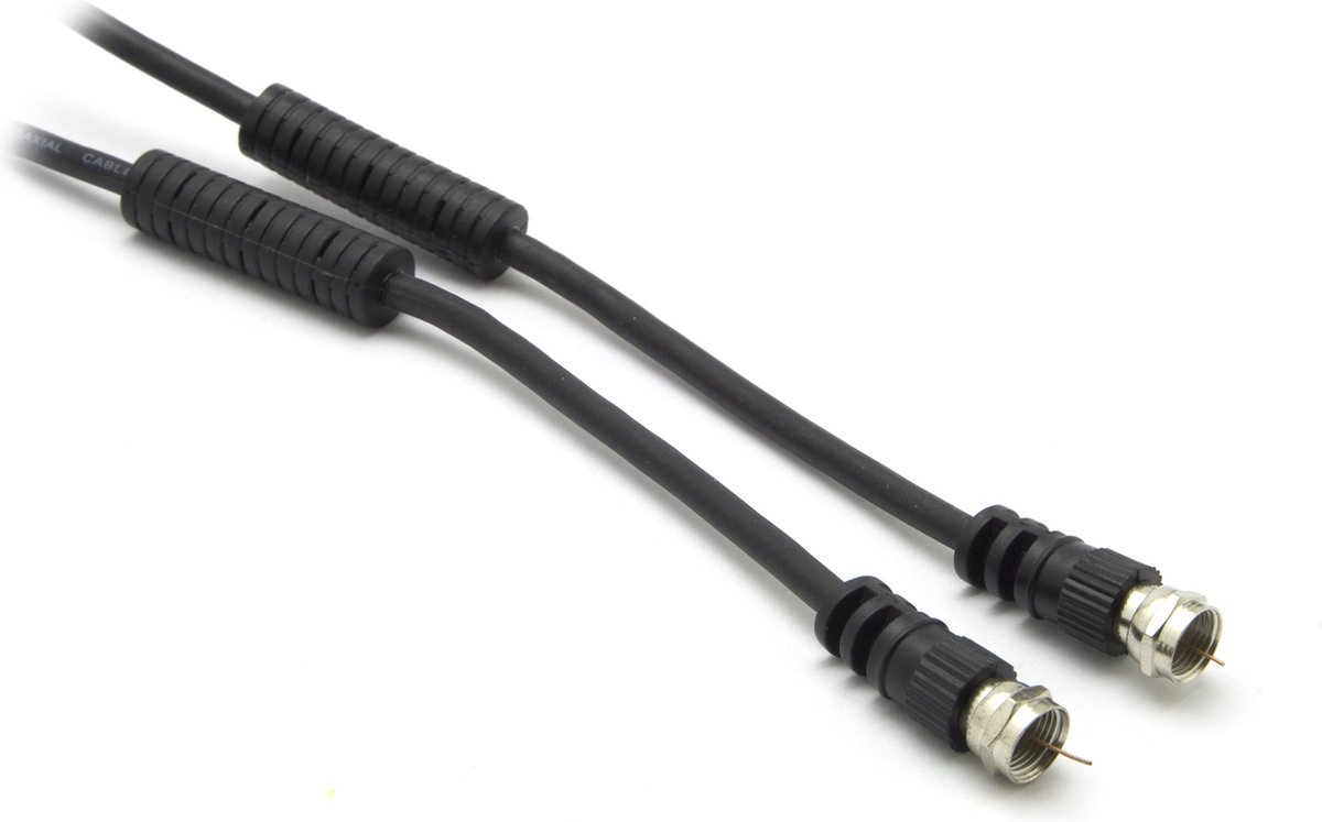 G&BL 2.5m F/F 2.5m F F Zwart coax-kabel