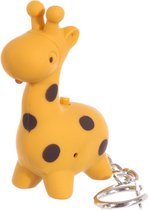 Sleutelhanger - Giraffe - Zoo Keypers - LED Licht & Geluid - 5,5x3x5cm
