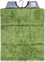 Wicotex - Bidetmat - WC mat - Toiletmat ruit Groen - Antislip onderkant - Afmeting 50x60cm