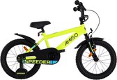 AMIGO Speeder Jongensfiets 16 Inch - Kinderfiets voor 4 tot 6 Jaar - 100-115 cm - Geel/Zwart