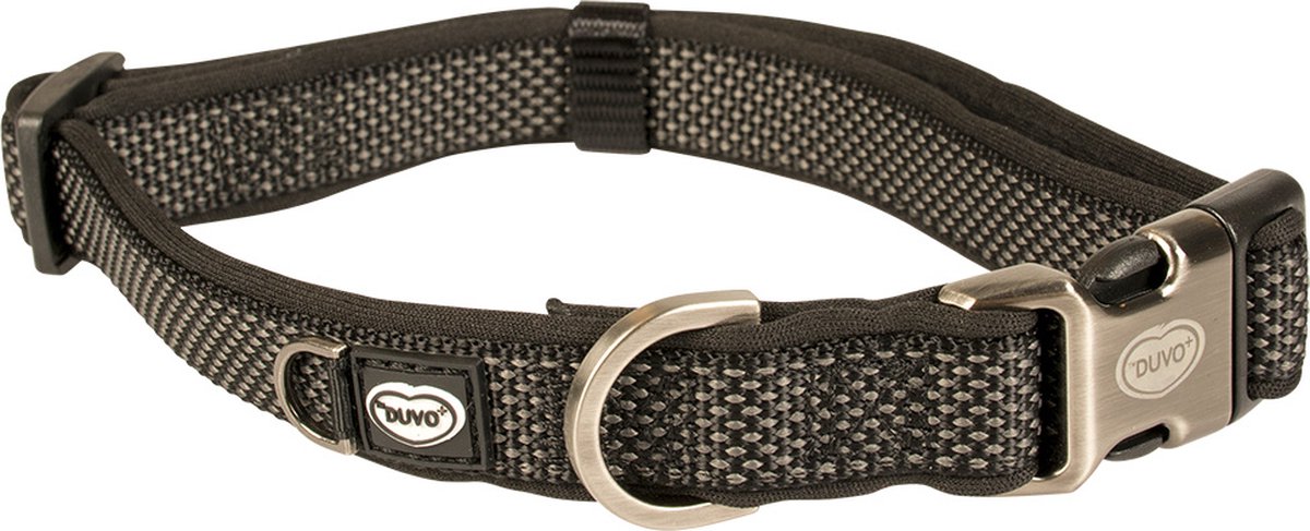 Duvo+ North Halsband Nylon Zwart M 30-45cm/15mm