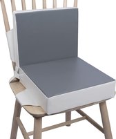 draagbare zitverhoging, hoge stoel, wasbaar, met veiligheidsgesp, voor maaltijden, reizen, bamboe, kinderen (beige