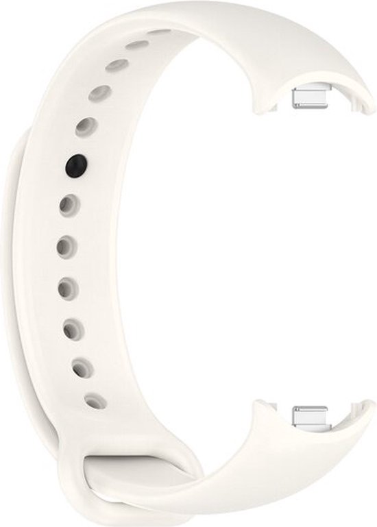 Siliconen bandje - Xiaomi Mi Band 8 - Smart Band 8 - Resting White ...