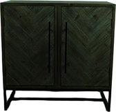 DKNC - Kast Harawa - Dennenhout - 77x38x78cm - Zwart - FSC