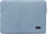Bombata Universele Velvet Laptophoes Sleeve - 15.6 inch / 16 inch - Licht Blauw