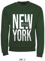 Sweatshirt Ronde Hals 359-97 New York - M, Groen
