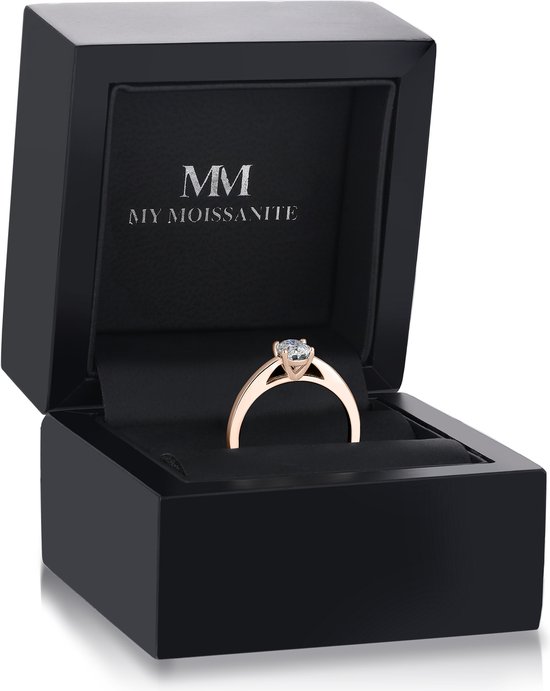 Eloise - Bague solitaire ovale moissanite en or Ring 14 carats - 0,5 carat