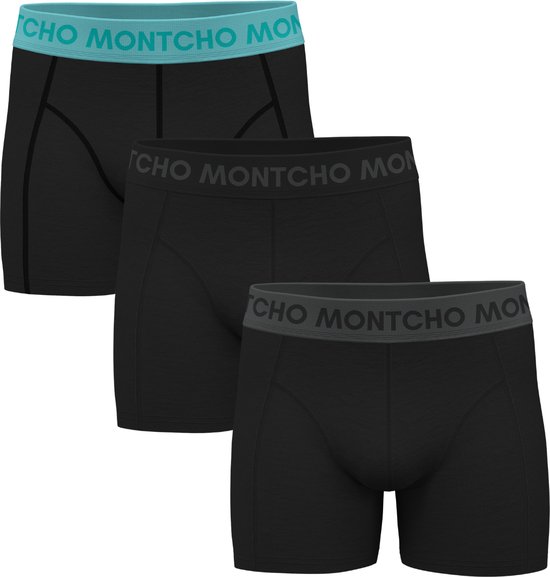 MONTCHO - Dazzle Series - Boxershort Heren - Onderbroeken heren - Boxershorts - Heren ondergoed - 3 Pack - Premium Mix Sky - Heren - Maat S