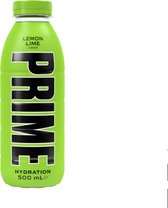 PRIME Hydration Drink Lemon Lime Fles (500ML) (STATIEGELD FLES)