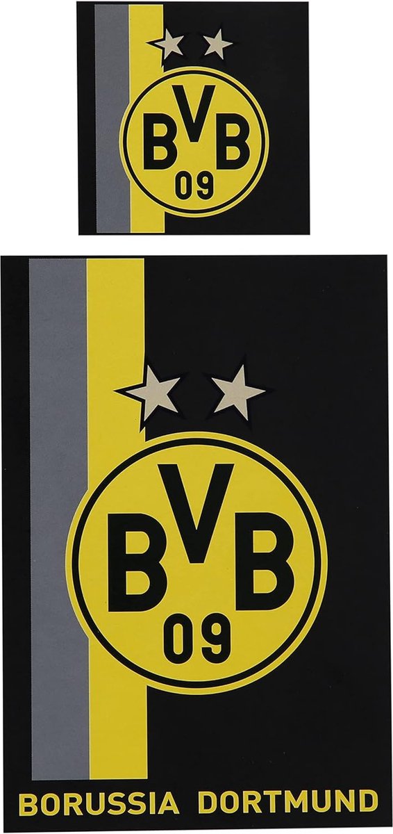 Borussia Dortmund dekbedovertrek 135 x 200 cm