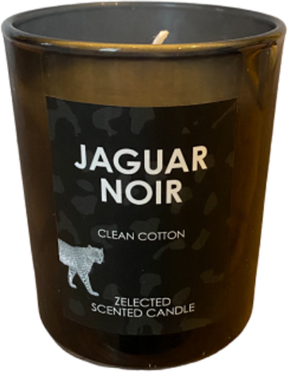Geurkaars in glas – geurkaars Jaguar Noir – geurkaars frisse geur