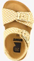Groot leren meisjes sandalen met sterren - Goud - Maat 28