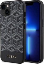 Guess G-Cube Back Case (MagSafe Compatible) - Geschikt voor Apple iPhone 14 Plus (6.7") - Zwart