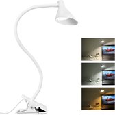 Dimbare Leeslamp met Helderheid Aanpassing - Flexibele Zwanenhals - Ideale Verlichting voor Nachtkastje en Leesplek - Energiezuinige LED-technologie