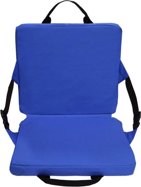 Portable Seat Cushion with Backrest, Seat Cushion with Backrest, Stadium, Folding Chair Cushion Outdoor, Portable Seat Cushion with Adjustable Backrest, Outdoor Seat Cushion for Camping, Picnic,