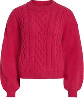 Vila pull Vichinti col rond câble tricot haut-noos 14084204 Love Potion femme taille-M