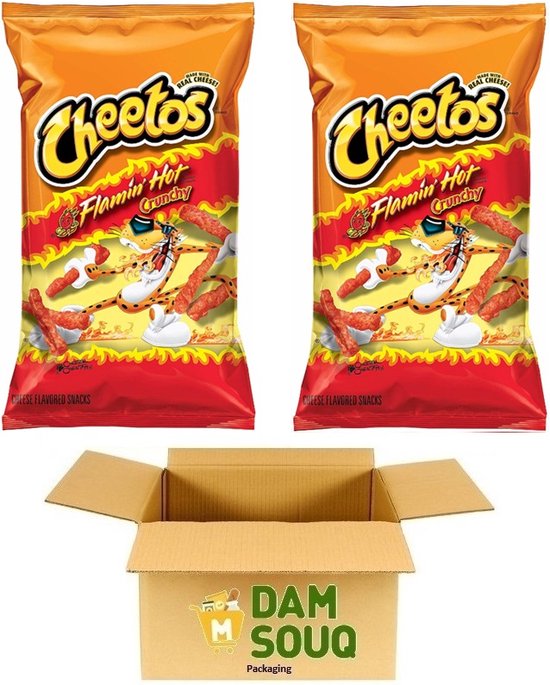 Multipak Chips Cheetos Crunchy Flamin Hot 2x 226GR