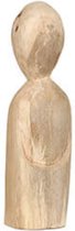 Beeld - hout beeld - naturel - decoratieve pop - by Mooss - Hoog 30cm