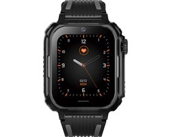 Wiesba WB39B - smartwatch kinderen - gps horloge kind - kinderhorloge bellen - gps tracker kinderhorloge - kinderhorloge met gps - kinderhorloge - Zwart