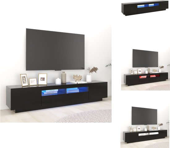 VidaXL TV-meubel - 35 - LED-verlichting - Kast