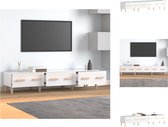 vidaXL TV-meubel Modern Hoogglans Wit - 150 x 34.5 x 30 cm - Opbergruimte - Stevig materiaal - Kast