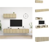 vidaXL TV-meubelset - sonoma eiken - 100 x 30 x 30 cm - spaanplaat - Kast