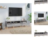 vidaXL Tv-kast Klassiek Grijs Sonoma Eiken - 150 x 30 x 44.5 cm - Duurzaam materiaal - Kast
