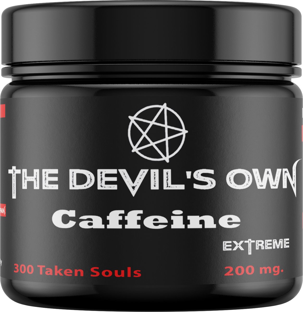 The Devils Own | Caffeine | 200mg | 300 doseringen | Verbeterde Fysieke Prestaties | Verbeterde Alertheid en Concentratie | Verbeterde Spiercontractie | Verhoging van het Uithoudingsvermogen | toegenomen Energie | pijnverlichting | Nutriworld