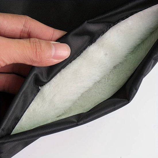 Échauffement - Gants de cyclisme - Manchons pour scooter - Chauffe-mains - Gants de moto - Hiver - Gants de guidon - Coupe-vent - Résistant à l'eau - Zwart