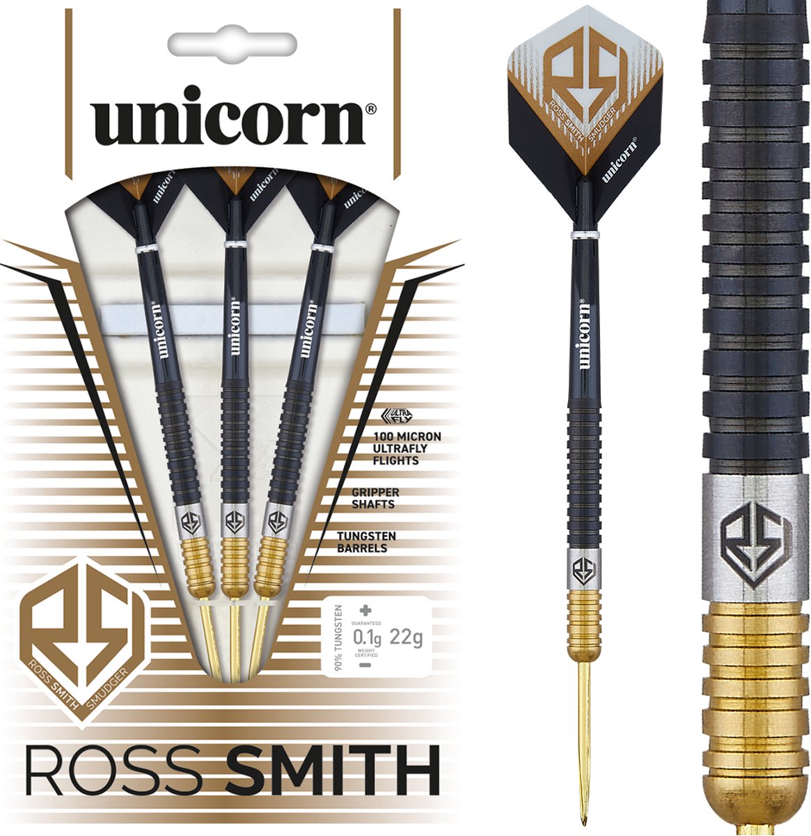 Unicorn Ross Smith Two Tone 90%- Dartpijlen 20 Gram