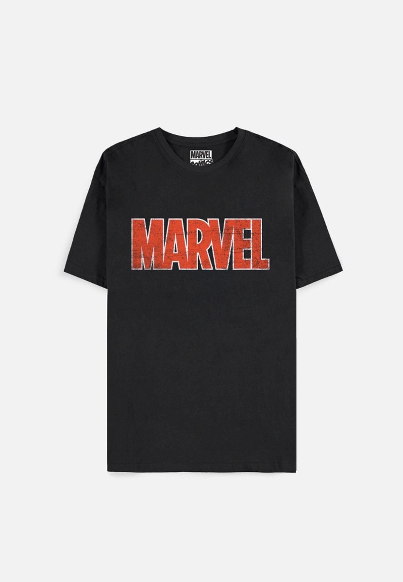 Marvel Marvel - Vintage Logo Heren T-shirt - M - Zwart