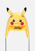 Pokémon - Pikachu - Novelty Trapper Hat Beanie Muts - L - Geel
