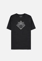 The Witcher - Wolf Medallion Heren T-shirt - L - Zwart