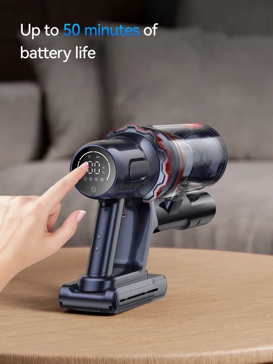 Aspirateur Balai Sans Fil Puissant 33Kpa écran Tactile - Neuf, 45 Min Autonomie, Filtre HEPA