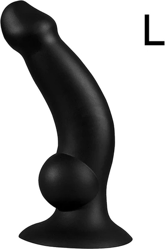 Plug Anal XXL Long Noir - Dilatateur Avec Ventouse, Vinyle, Pour Hommes Et Femmes