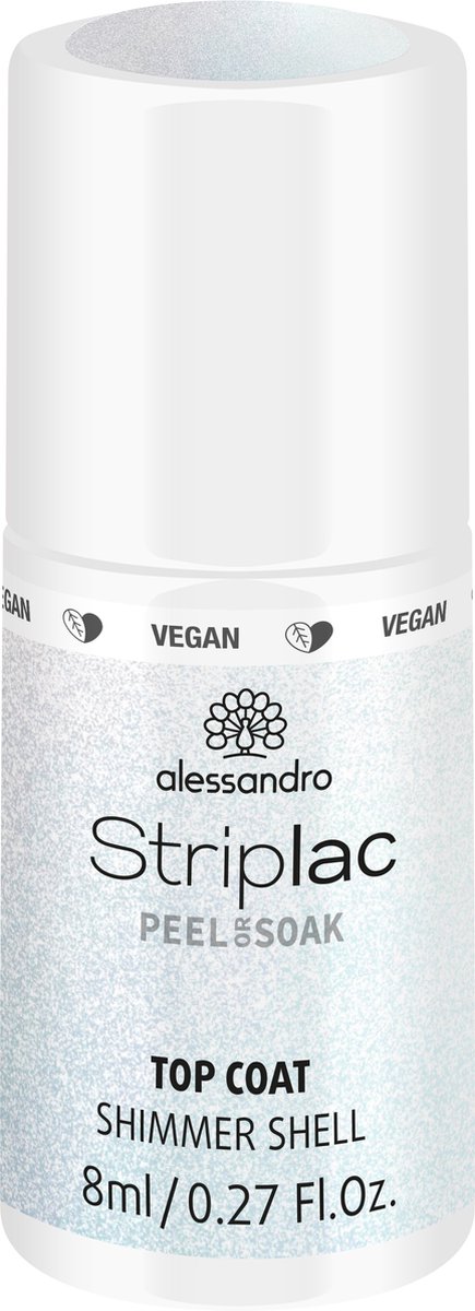 Goedkoopste Alessandro Striplac Top coat Shimmer Shell 8 ml