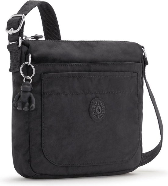 kipling Sac à épaule bandoulière Basic Sebastian Crossbody Bag Black Noir
